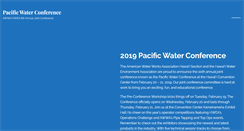 Desktop Screenshot of pacificwaterconference.com