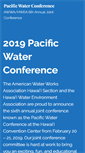 Mobile Screenshot of pacificwaterconference.com